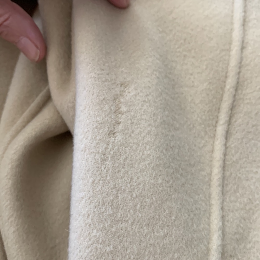 Talbots Wool Blazer size 16, good condition, some spots. Cream color. - Picture 8 of 8